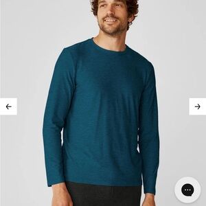 NWT Beyond Yoga Men's Always Beyond Long Sleeve Crew 2.0